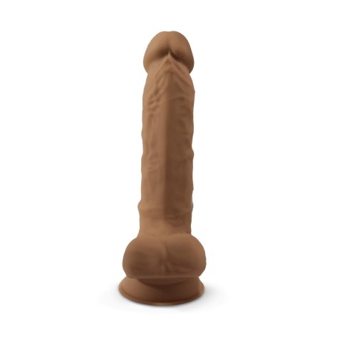 Dildo silikonowe karmelowe 17.7cm Model 1