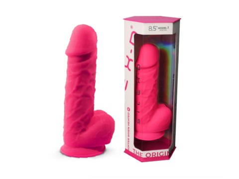 Dildo silikonowe z przyssawką fuksja 20.5cm Model 4 Silexd