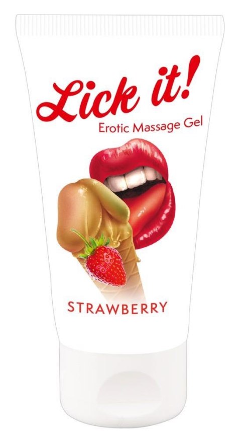 Żel do seksu oralnego wegański Lick it Strawberry 50ml ORION