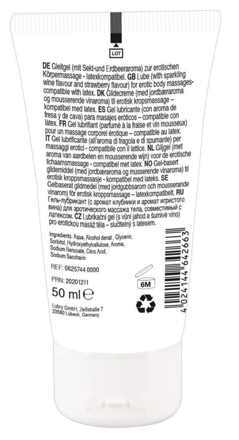 Żel do seksu oralnego wegański Lick it Strawberry 50ml ORION