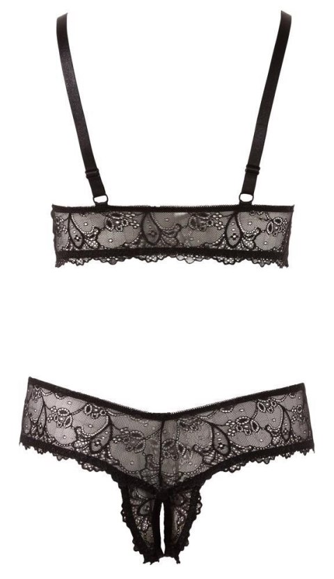 Bra and String black XL