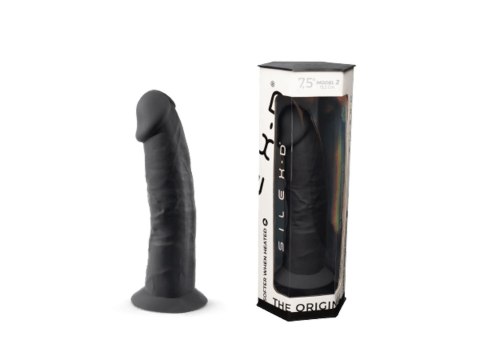 Dildo z przyssawką czarne 19cm S.D Model 2