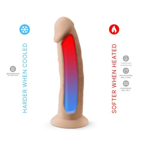 Dildo z przyssawką beżowe 19cm S.D Model 2