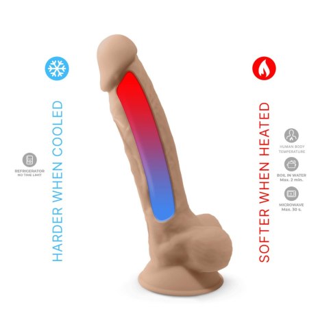 Dildo z przyssawką beżowe 20.3cm S.D Model 1