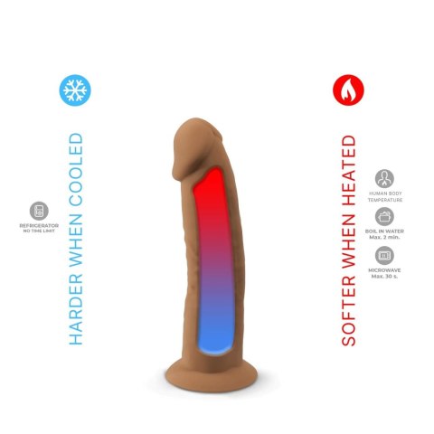 Dildo silikonowe karmelowe 15.4cm Model 2 CNEX