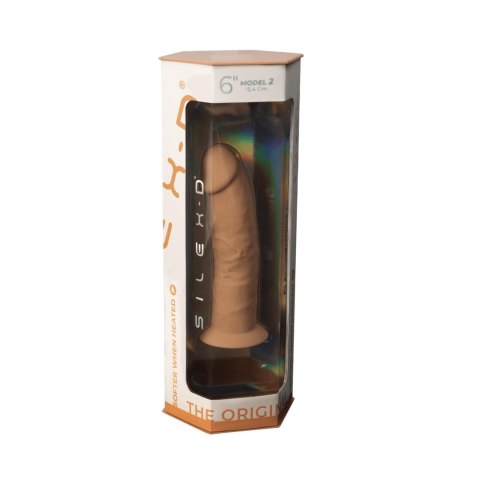 Dildo silikonowe karmelowe 15.4cm Model 2 CNEX