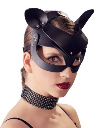 Maska na oczy czarna Bad Kitty Cat Mask Rhinestones