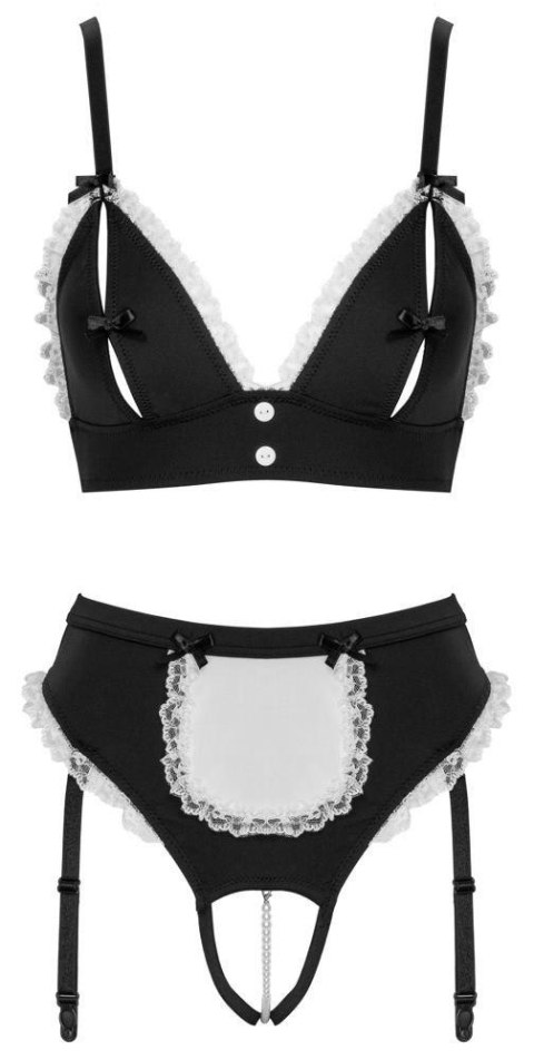 Kostium pokojowki czarny rozmiar M Maid Set ORION