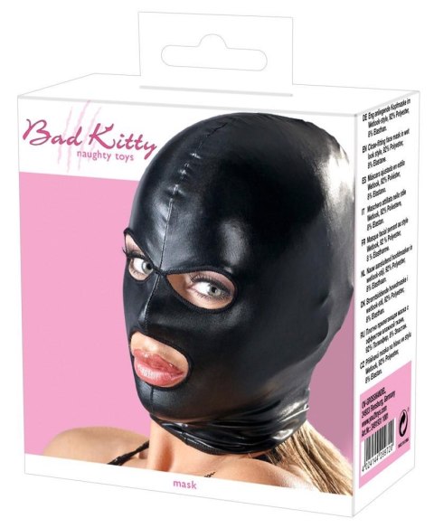 Maska na twarz czarna Bad Kitty