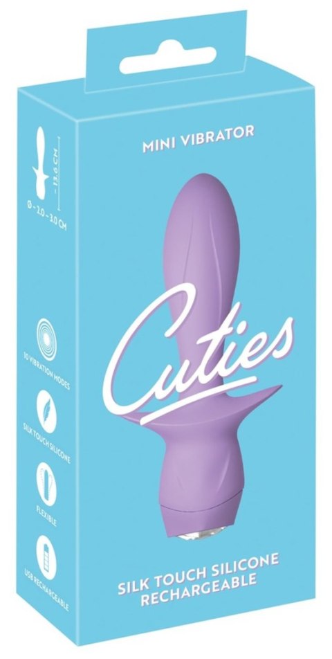 Wibrator Korek Analny Kompaktowy Pastelowy Fioletowy – Cuties Mini Vibrator Purple 4