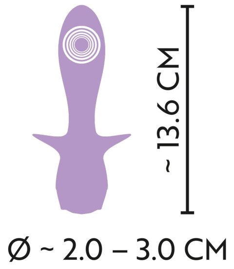Wibrator Korek Analny Kompaktowy Pastelowy Fioletowy – Cuties Mini Vibrator Purple 4