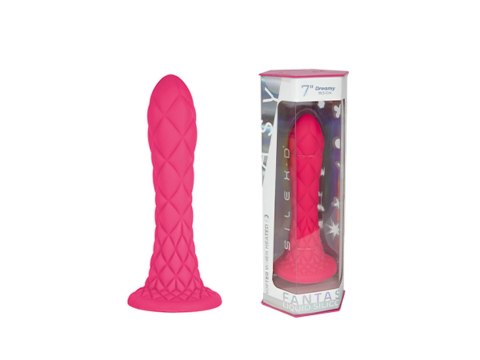 Dildo ze strukturą różowe 18.5cm Fantasy Line Dreamy CNEX