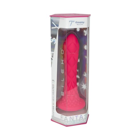 Dildo ze strukturą różowe 18.5cm Fantasy Line Dreamy CNEX