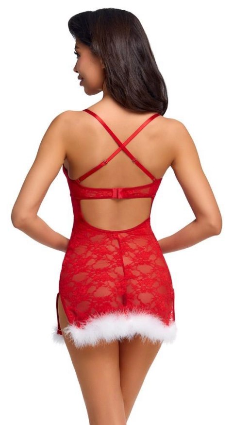 Kostium mikołajki sukienka czerwona X-Mas L/XL ORION