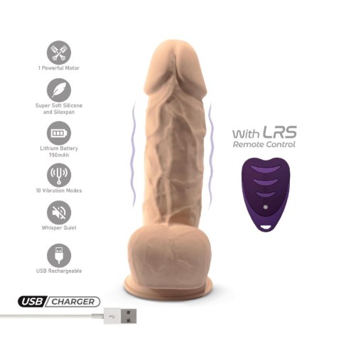 Wibrator realistyczny cielisty 21.5cm Model 1 BOX Motor+LRS CNEX