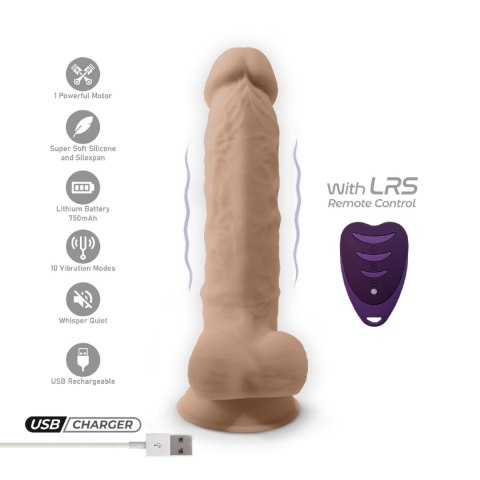 Wibrator realistyczny cielisty 17cm Model 1 Vibration + LRS CNEX