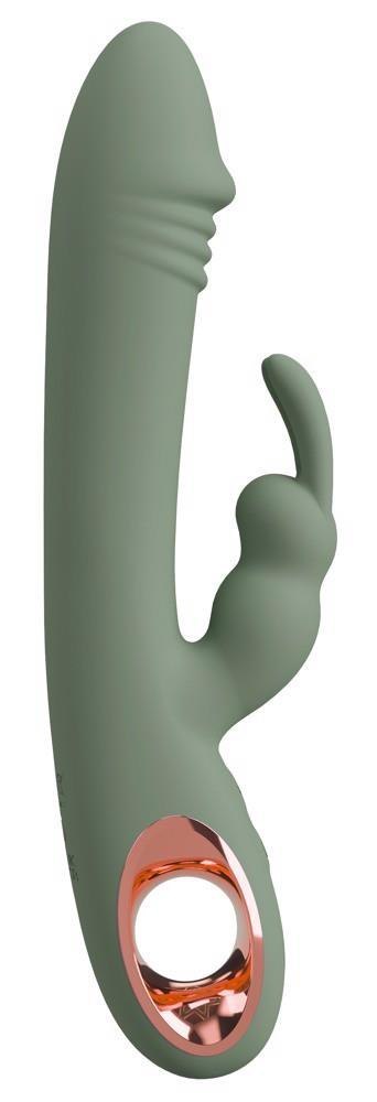 Elegancki Wibrator Króliczek - YOU2TOYS SLIM RABBIT OLIVE