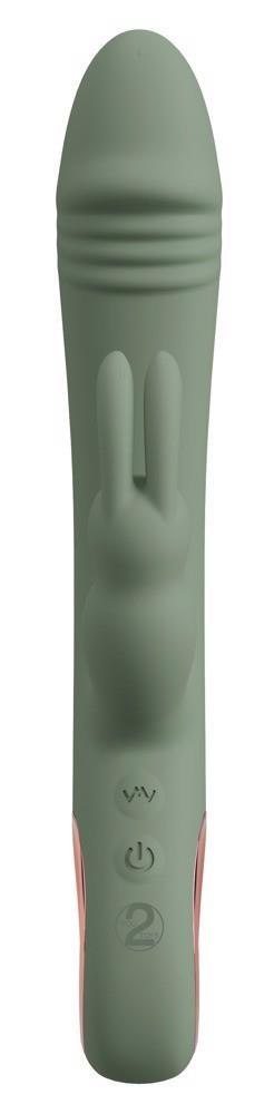 Elegancki Wibrator Króliczek - YOU2TOYS SLIM RABBIT OLIVE
