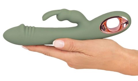 Elegancki Wibrator Króliczek - YOU2TOYS SLIM RABBIT OLIVE