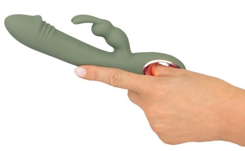 Elegancki Wibrator Króliczek - YOU2TOYS SLIM RABBIT OLIVE