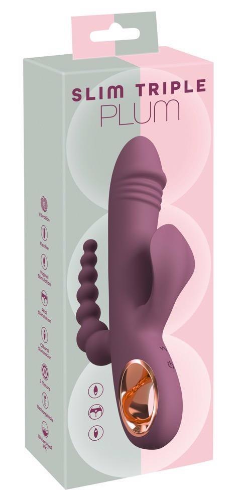 Innowacyjny Masażer 3-w-1 SLIM TRIPLE PLUM- YOU2TOYS