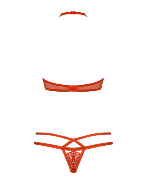 Bielizna-838-SET-3 komplet 2-częściowy czerwony S/M