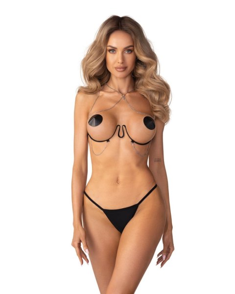 Lustique Black uprząż na biust S/M/L