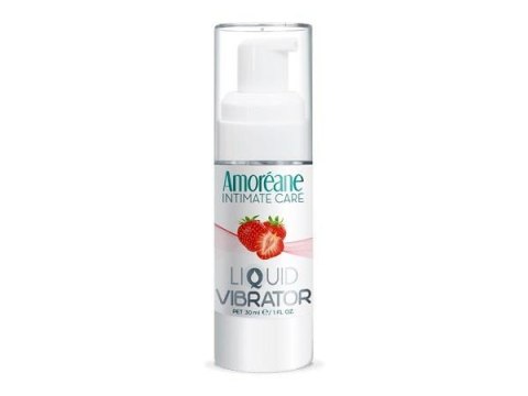 Wibrator w płynie truskawka AmoreaneMed Liquid Vibrator Strawberry 30ml