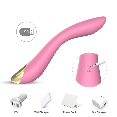 Wibrator Do Punktu G Wodoodporny Z 9 Funkcjami Wibracji Różowy