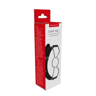 Rozwieracz do ust Me You Us Black Spider Gag