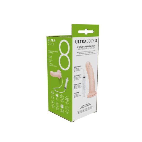 Dildo realistyczne tryskające cieliste 20.3cm Me You Us Ultracock Realistic Squirting Dildo ABS