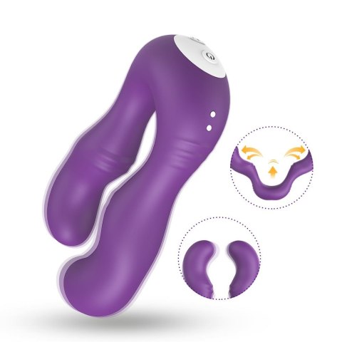 Elastyczny Wibrator Dla Par I Solo Z Podwójnym Silnikiem Fioletowy – Seraph Purple