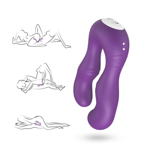 Elastyczny Wibrator Dla Par I Solo Z Podwójnym Silnikiem Fioletowy – Seraph Purple