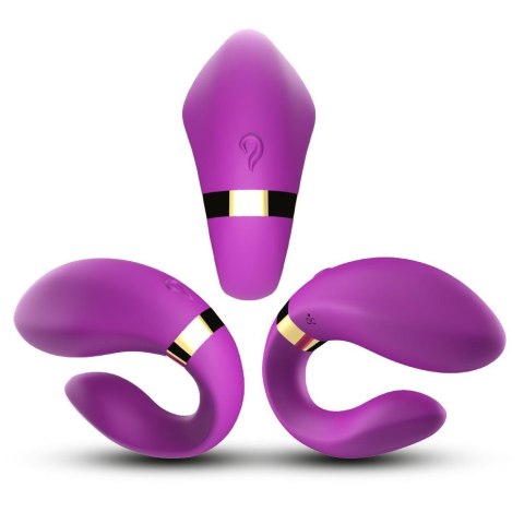 Wibrator dla par fioletowy Couple Vibrator Crescent