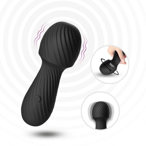 Masażer Dazzle 9 Trybów Wibracji USB Ładowany Czarny