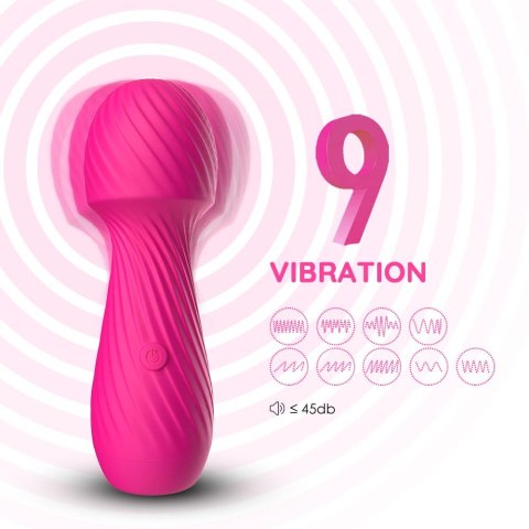 Masażer Dazzle 9 Trybów Wibracji USB Ładowany Różowy