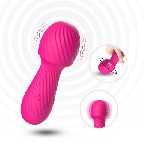 Masażer Dazzle 9 Trybów Wibracji USB Ładowany Różowy