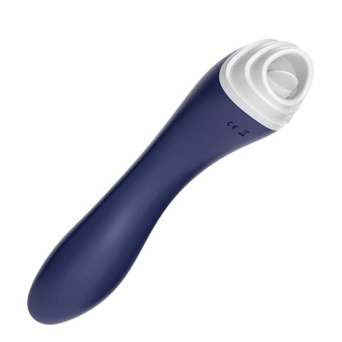 Stymulator Łechtaczki Fairyland Navy Blue 9 Trybów Lizania 9 Trybów Wibracji Wodoodporny USB
