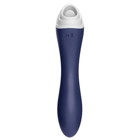 Stymulator Łechtaczki Fairyland Navy Blue 9 Trybów Lizania 9 Trybów Wibracji Wodoodporny USB