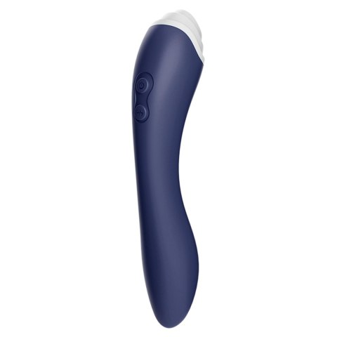 Stymulator Łechtaczki Fairyland Navy Blue 9 Trybów Lizania 9 Trybów Wibracji Wodoodporny USB