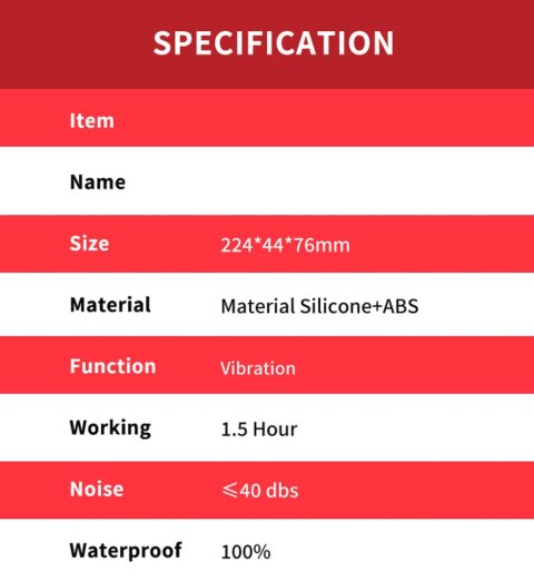 Wibrator Króliczek Z Trójpunktową Stymulacją I Ładowaniem USB-C Czerwony - NIRVANA RED THREE-POINT VIBRATION