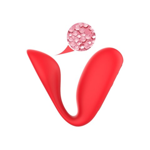 Jajeczko wibrujące czerwone Ultrasonic Wave