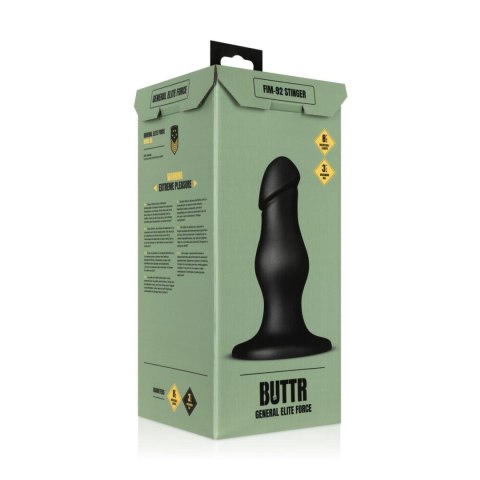 Dildo analne czarne 22x8cm Stinger Anal Dildo ONE-DC B.V.