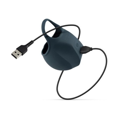 Erekcyjna Nakładka Stymulująca Na Jądra, Niebieska-Boners Stimulating Ball Pouch - Blue