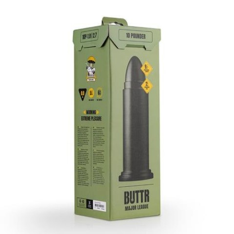 Dildo w kształcie pocisku czarne 25.6x6.8cm Pounder Dildo ONE-DC B.V.