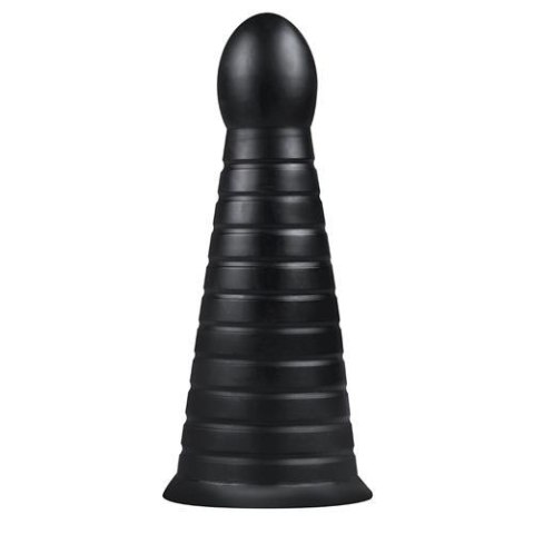 Korek analny żebrowany czarny 26cm MSX