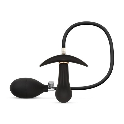 Korek analny pompowany czarny 8cm