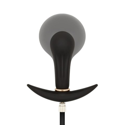 Korek analny pompowany czarny 8cm