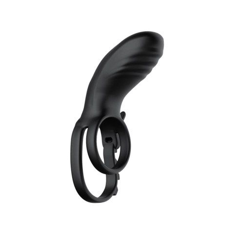 Pierścień erekcyjny podwójny wibrujący-AdjustableDouble cockring with remote