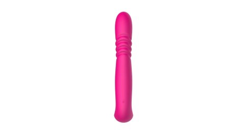 Wibrator Posuwisto-Rotacyjny Z Funkcją Grzania Silikonowy IPX7 Czerwony - Deluxe Twirling Thruster